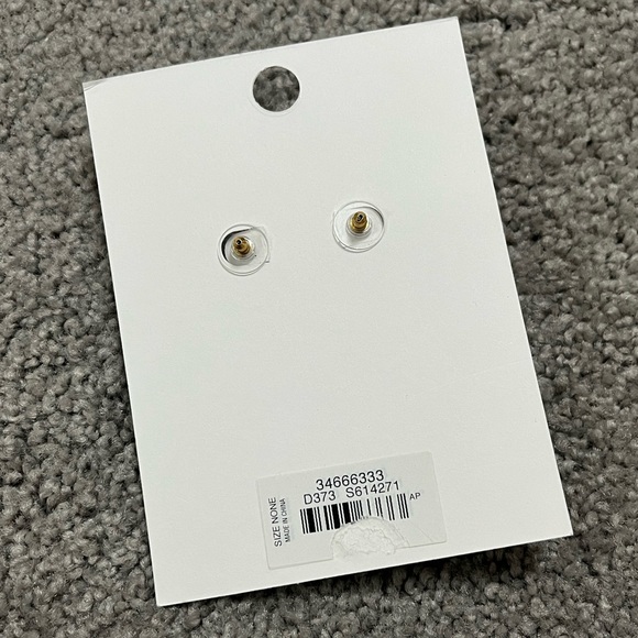 LOFT Gold & Peach resin dangle earrings - Picture 4 of 4